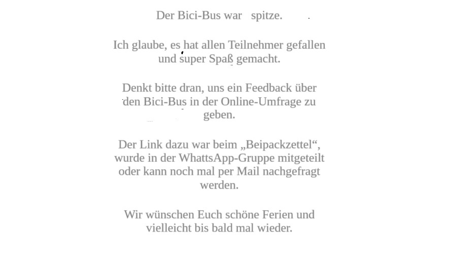 Letzte Info